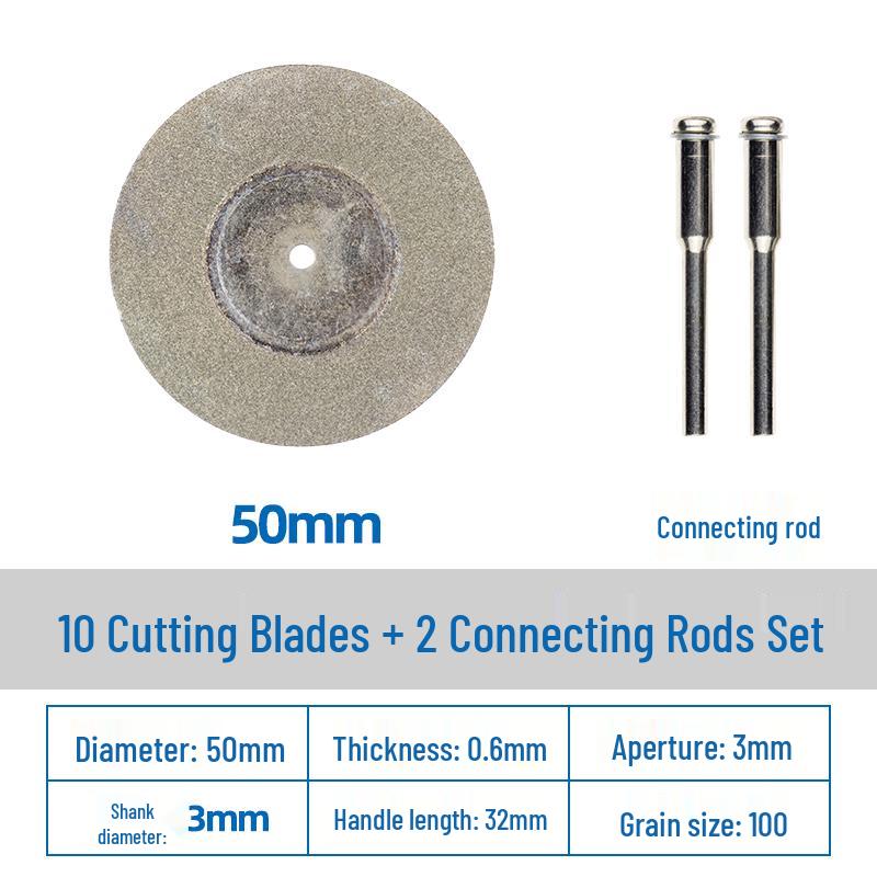 Diamond Cutting Disc for Grout, Jade, Glass, Ceramic; Seam Cleaning Blade for Hand Drill, Small Slice for Wine Bottles.