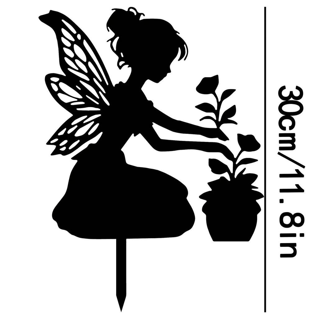 Cross Metal Ground Insert Sign for Garden Decoration