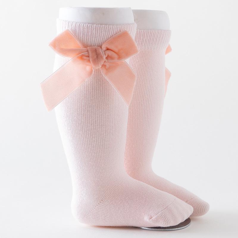 Samtschleife Wadenhohe Baby Prinzessin Party Socken