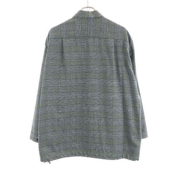 unused Johnbull Houndstooth Shirt jacket M gray Men's Used