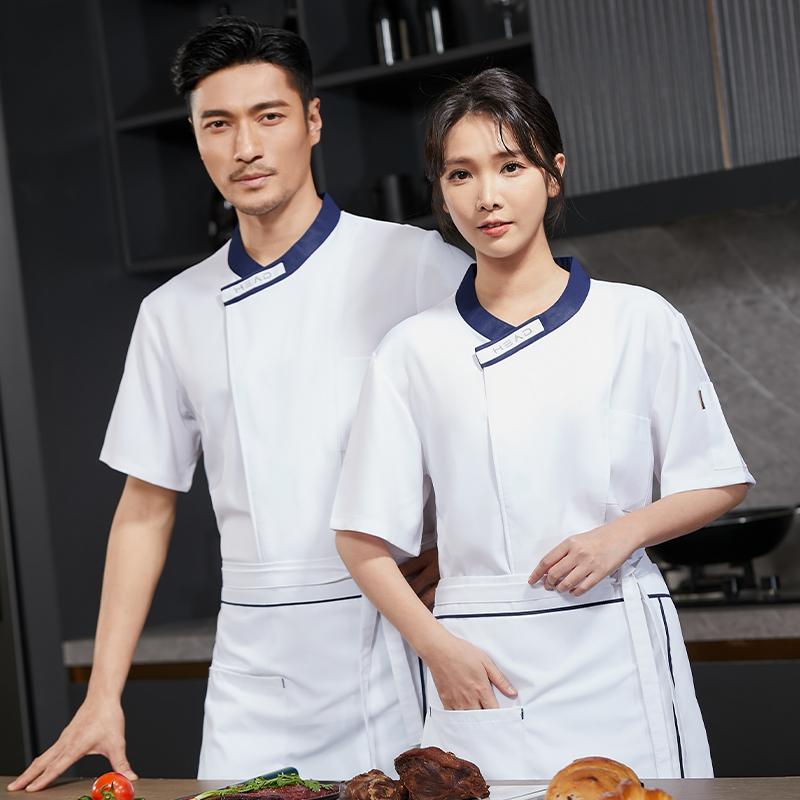 Catering Kitchen Uniform for Woman Chef's Jackets Professional Cooking Clothes Hotel Cook Shirt  Restaurant Waiter Workwear