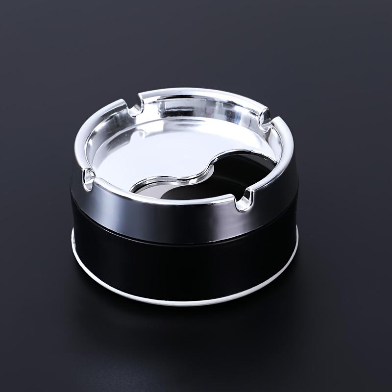 Stainless Steel Ashtray with Lid, Suitable for Creative, Personalized, Windproof, Thickened and Fashionable Homes and Hotels