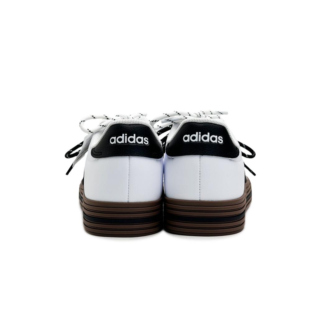 Adidas Daily 4.0 Synthetic Leather Abrasion Resistant Slip Resistant Low top Skateboard Shoes Unisex White JR0077(Team1801-)