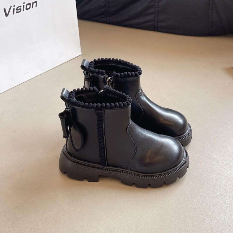 Girls Winter Boots Soft Sole Princess Martin Mid-Calf Style Fleece Lined Kids 4-16 Years