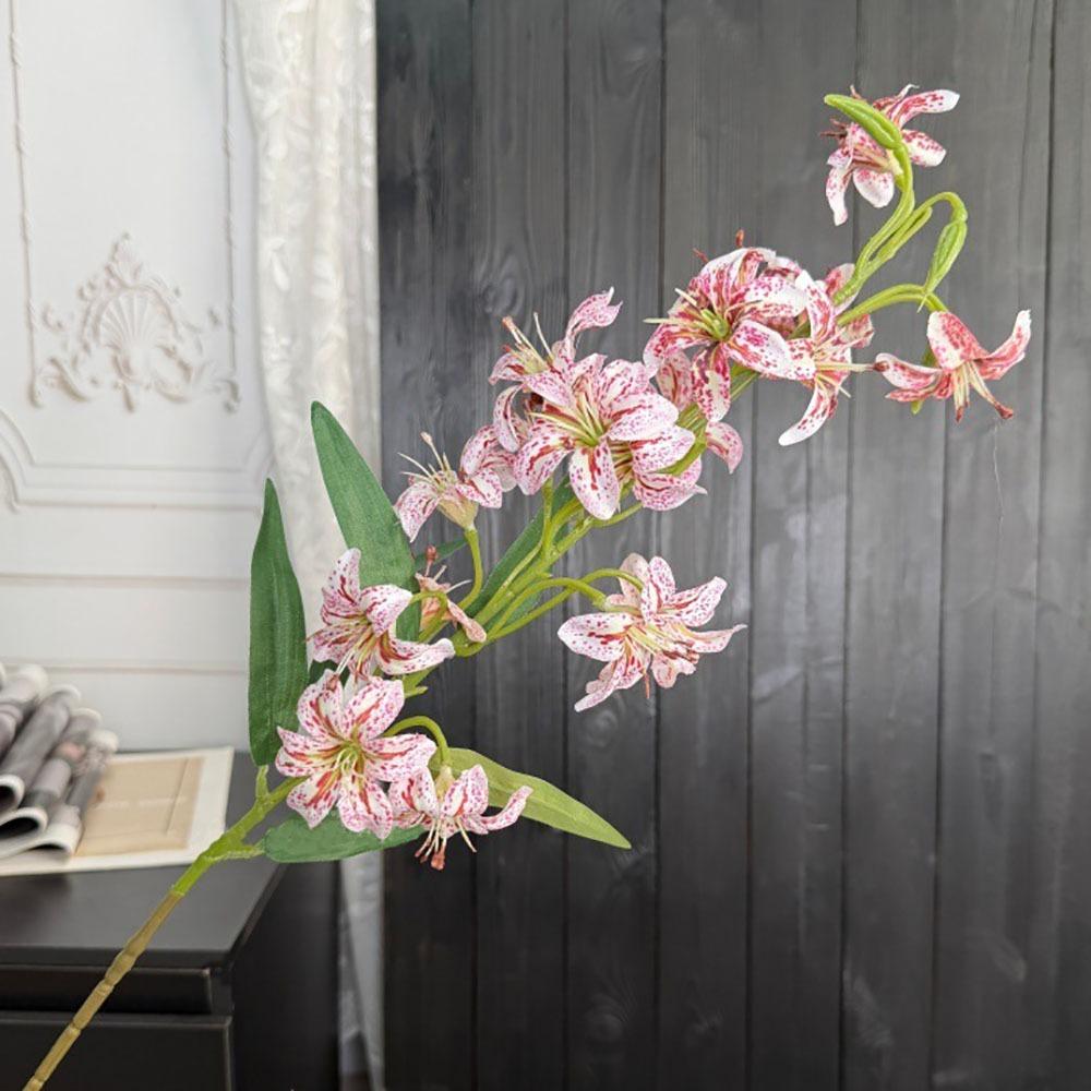 Flame Lily Artificial Flame Lily Floral Arrangement DIY Flower Simulation Flowers Realistic Plastic Wedding Bouquet