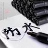 Large Capacity Refillable Black Oil-Based Waterproof Marker with Thick Tip for Express Logistics