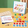 Montessori Digital Card  Ten-grid Array Game Math Toys Wooden Addition Subtraction Teaching Aids Kids Education Logical Thinking