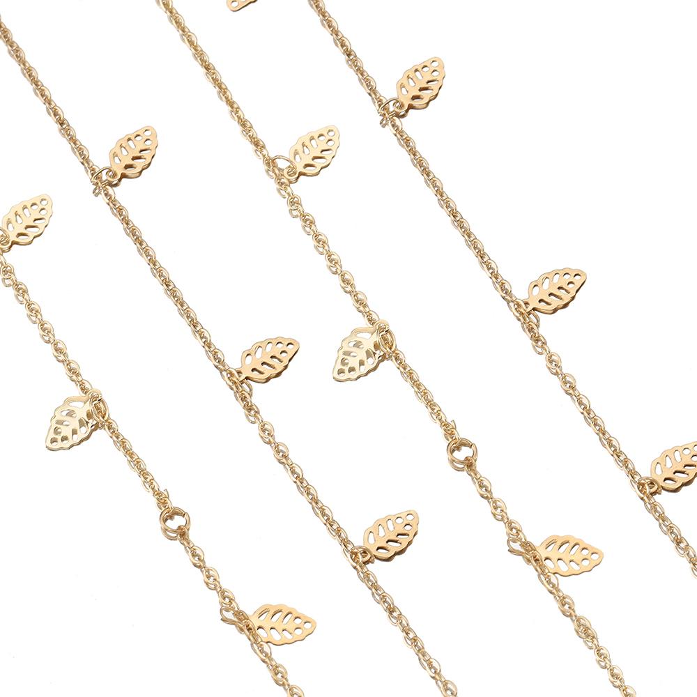 2Meters 1Meter Hollow Out Moon Star Charms Copper Chain Star Chains for Jewelry Making DIY Necklace Bracelet Wholesale Supplies