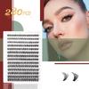 Eyelash Book: Large Capacity False Eyelashes Pack with 640 Clusters in 30D/40D/50D Styles
