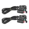 2PCS Plastic Black 98percent  Efficiency Real Time Display Thumb Cruising Multifunction Electric Bike