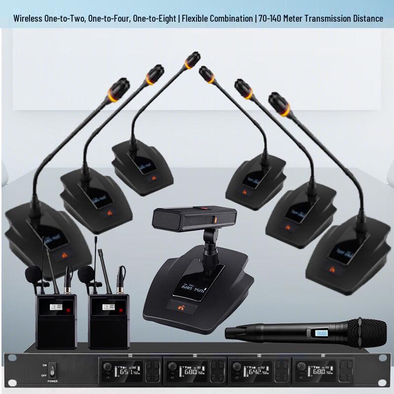 Wireless Conference Dual Lavalier/Headset Microphone System (CN version)