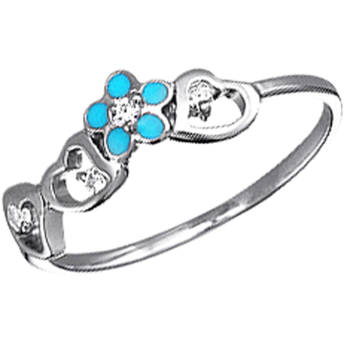 

Серебряное кольцо Ифигения с бирюзой