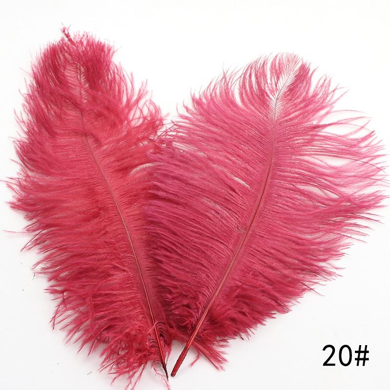 High Quality Ostrich Hair 35-40Cm Multi-Colored Decorative Feathers, Stage Room Flower Arrangement Feathers