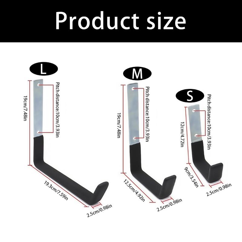 Heavy Duty Metal Hook For Ladder Bike Tool Storage Equipment Garage Garden Shed Organization Supplies