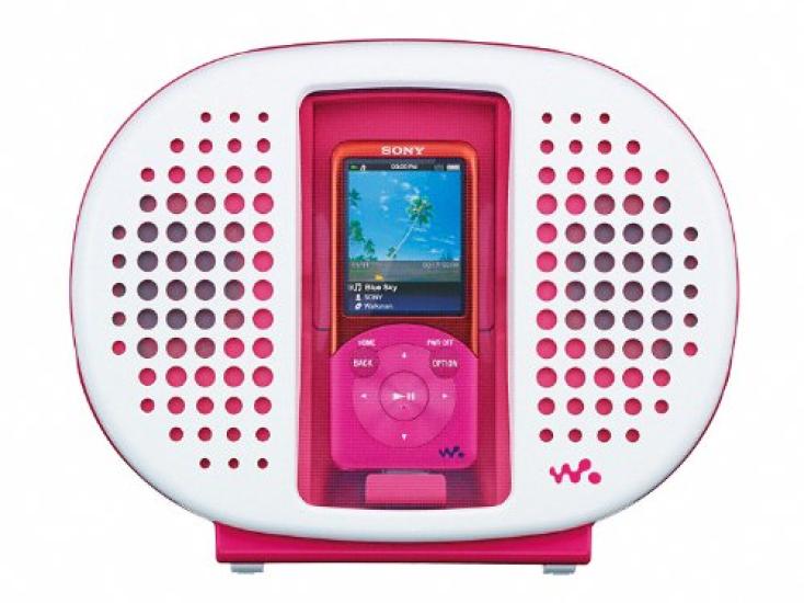 

SONY Walkman dock speaker waterproof pink RDP-NWR100P