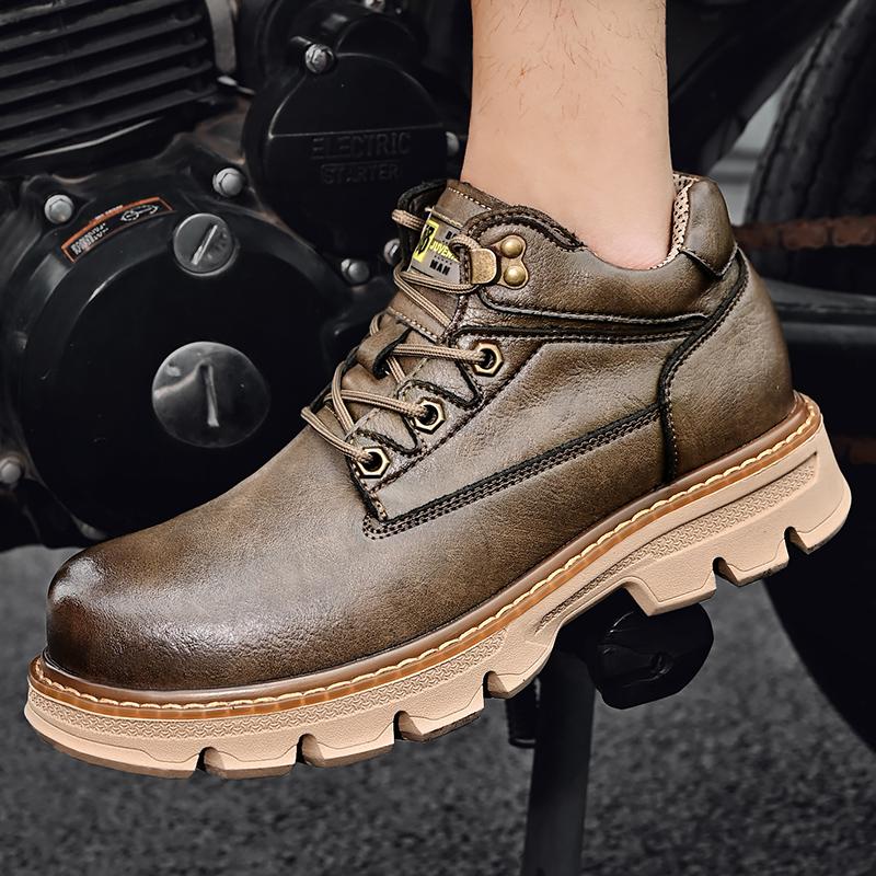Fashion Genuine leather Men's autumn and winter shoes Retro and high-quality luxury styles Office or leisure business Outdoor daily