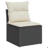 VidaXL Garden Chair Without Armrests with Cushions, Seat with Backrest, Patio Furniture Backyard Terrace Outdoor, 366011