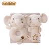 Organic Cotton Baby Rattle & Teether Set