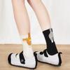 1/4 Paar Cartoon Niedliche Katze Bälle Baumwollsocken Kawaii Lolita Strick Socken Damen Mädchen Mittelhohe Socke Schlafsocke Katzenprint Bodensocke