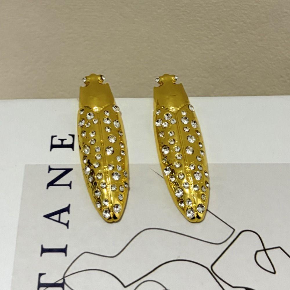 Punk Style Exaggerated Dangle Earrings Rhinestone Personality Earrings Insect Earrings Daily