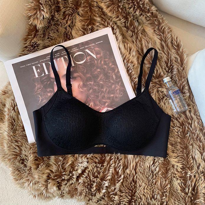 

Кружевной бюстгальтер с тонкой чашкой для женщин, без косточек, из мягкого хлопка, пуш-ап для большой груди, с контролем боковой груди и функцией подъема 38/85