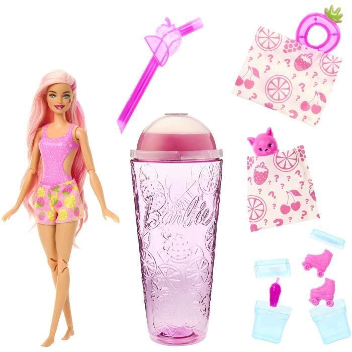 Barbie®-Pop Reveal Série Fruit-Poupée parfum limonade à la fraise HNW41