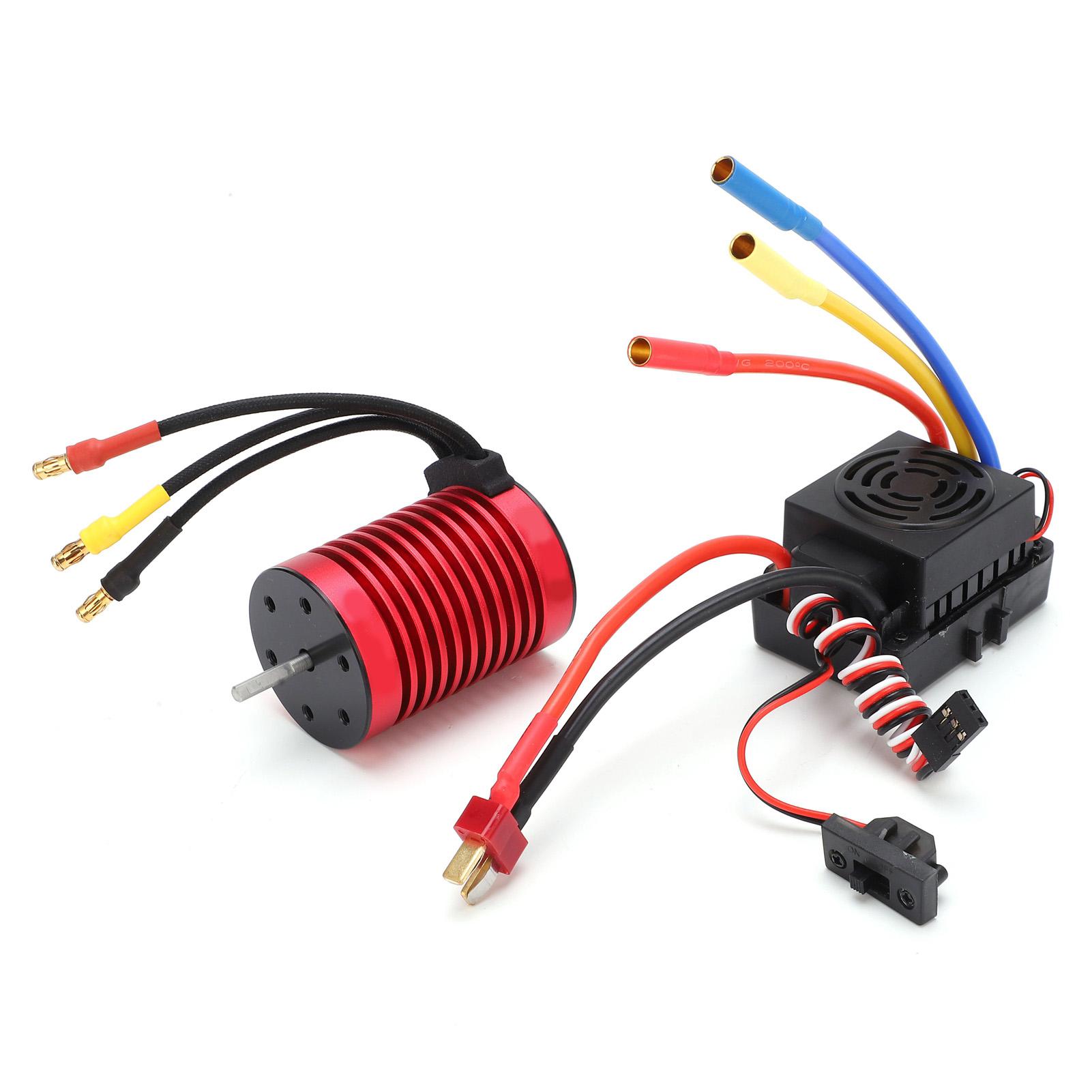 

Безколекторний двигун F540 3900KV та набір безколекторного ESC 60A з Т-роз ємом для радіокерованих автомобілів масштабу 1/10