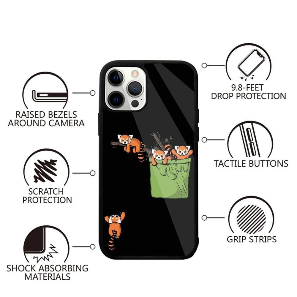 Animal Red Panda Cute Phone Case For iPhone 16,15,14,13,12,11,Plus,Pro,Max,Mini Magsafe Magnetic Wireless Charging