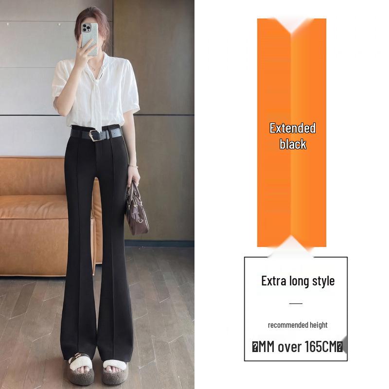 High Waist Slimming Bell Bottom Pants - Summer Design, Polyester L