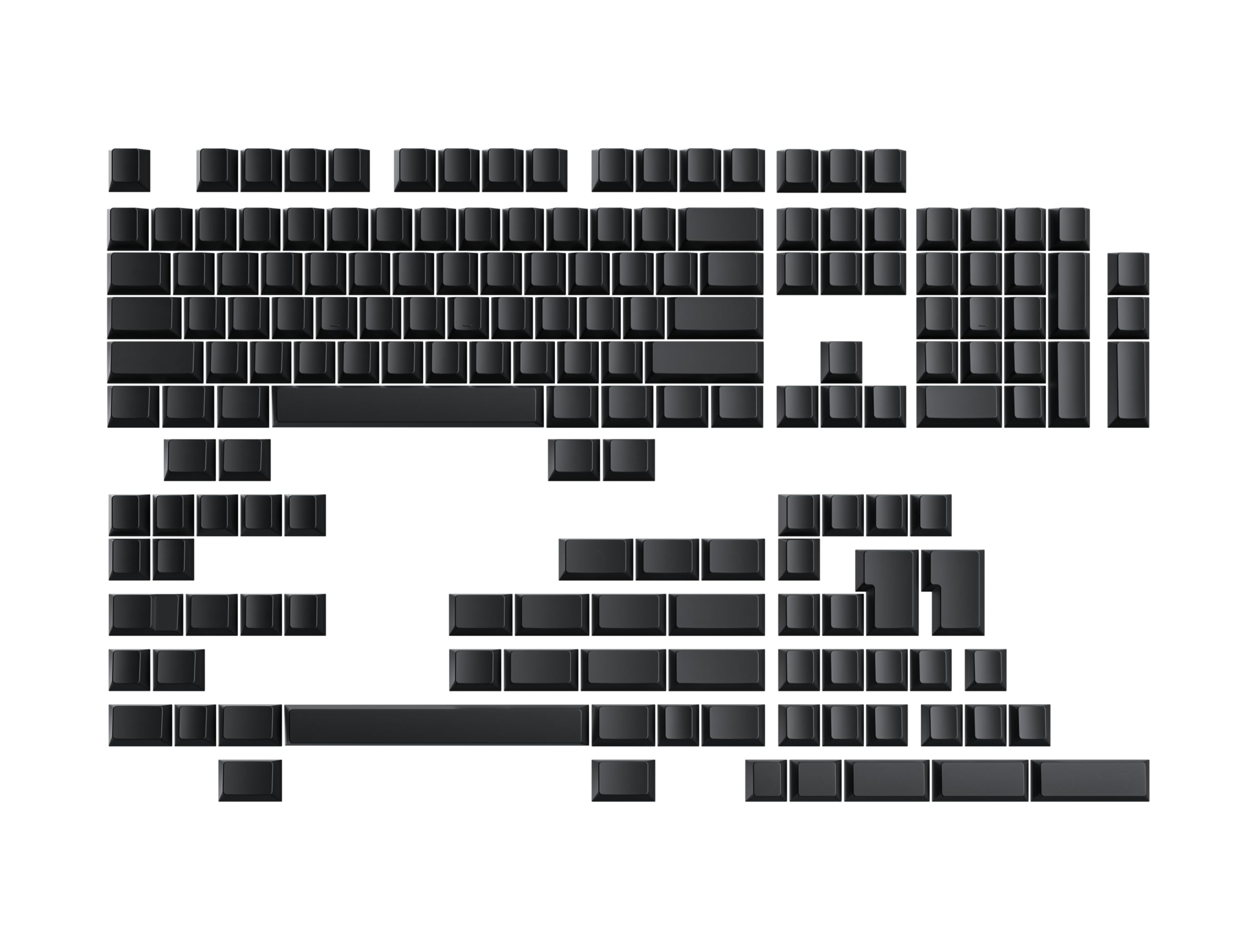 

Набір порожніх ковпачків преміум-класу POM із товстим вишневим профілем POM для спеціальної механічної клавіатури 169 1,45 мм (Чорний, ковпачки)