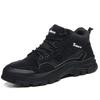 Unisex Gray Safety Shoes Men with Steel Toe Cap Anti-smash Men Work Shoes Sneakers Light Puncture-proof Men's Protective Sneaker
