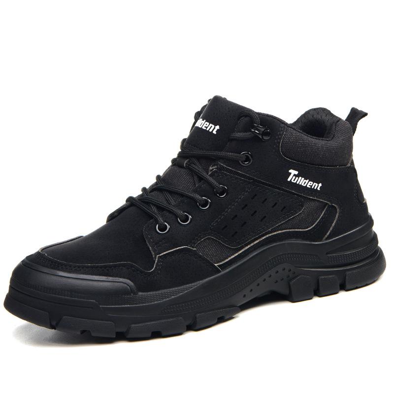 Unisex Gray Safety Shoes Men with Steel Toe Cap Anti-smash Men Work Shoes Sneakers Light Puncture-proof Men's Protective Sneaker