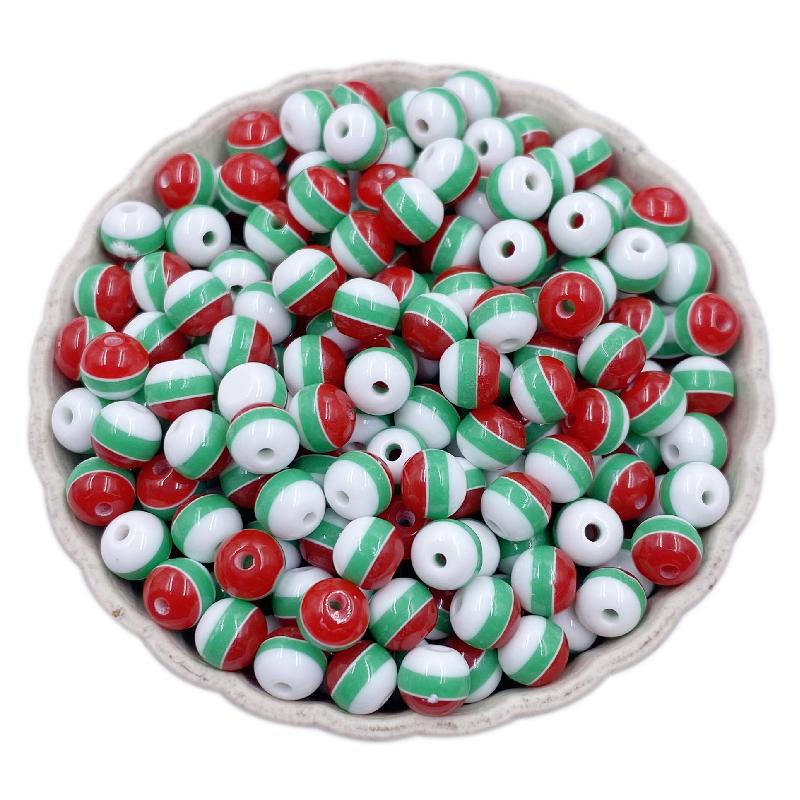 Creative Necklace Braclet Gift DIY Crafts Handmade Loose Beads For Jewelry Findings Flag Round 50Pcs 6mm Pendant