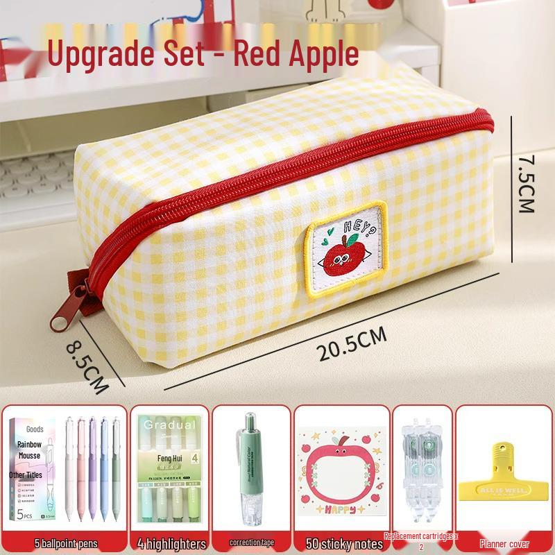 Stylish Large-Capacity Pencil Case for Girls - Cute Design, Perfect for School Supplies