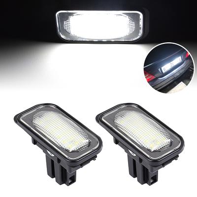 1 Pair LED License Plate Light Lamp Canbus For Benz White Number Plate Lamp For Mercedes W203 4D A209 W209 C209 Coupe SL