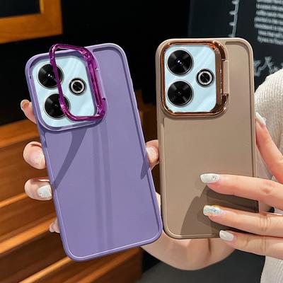 Supporto per Fotocamera Custodia Morbida TPU Monocolore per Xiaomi Poco F6 X6 Pro M6 X5 Redmi Note 13 12 11 Pro 10 Opaca Antiurto Protezione Obiettivo Copertura per Telefono