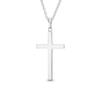 Religious Jesus Cross Pendant Polished Solid Sterling Silver and Customizable for and "Unisex Medium-sized, Personal, Traditional, Simple, Basic,