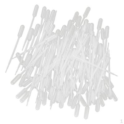 Pack of 100 1ML Plastic Transfer Pipettes Eye Dropper - Essential Oils