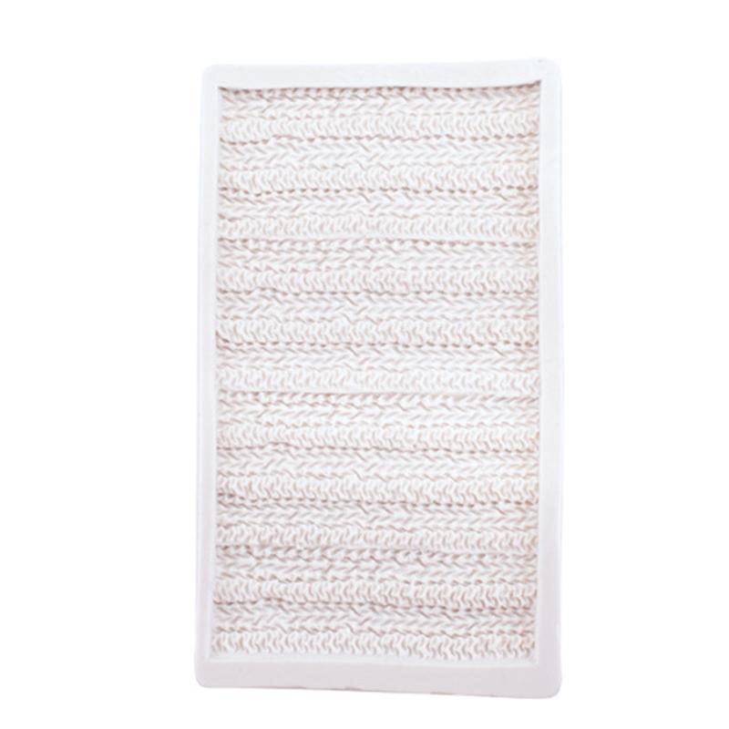 24TE Silicone Knitting Sweater Fondant Molds Crochet Texture Cake Decoration Moulds