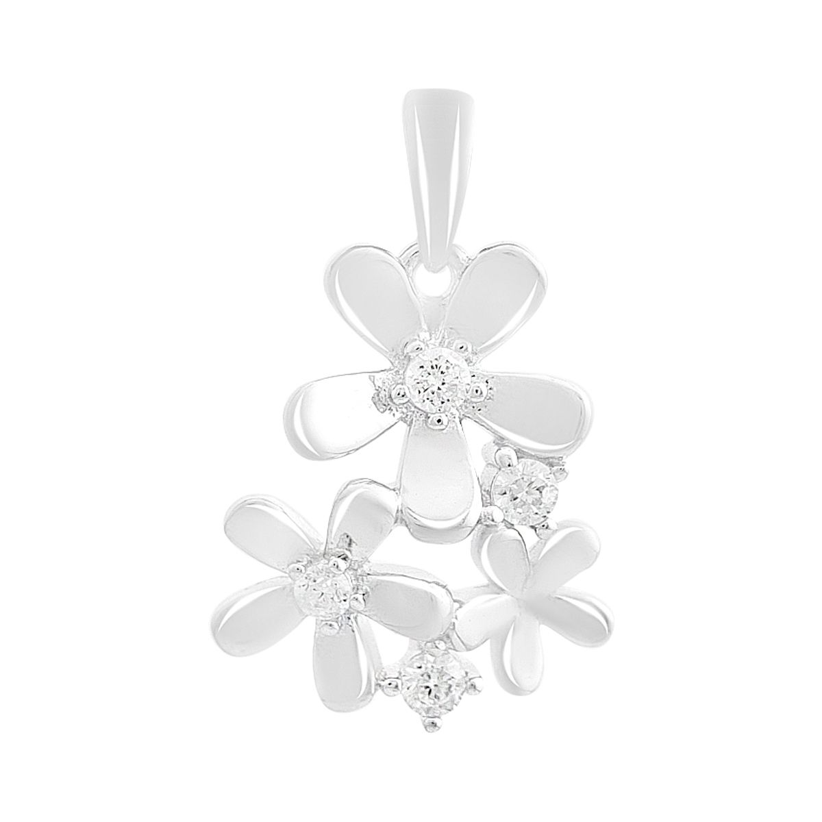 

Silver pendant with cubic zirkonia (2207542) білий