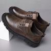 Herren Freizeitschuhe aus Leder, modische Herrenschuhe, Retro-Tooling-Schuhe, vielseitige Herren-Board-Schuhe, bedecken die Füße