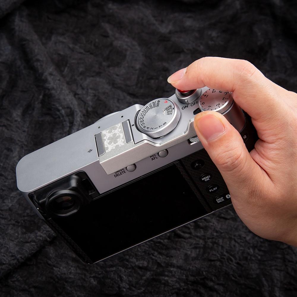 X100V Enhance The Grip Camera Accessories for FUJIFILM X100V X100VI Thumb Grip X100VI Metal Thumb Grip with Hot Shoe Cover
