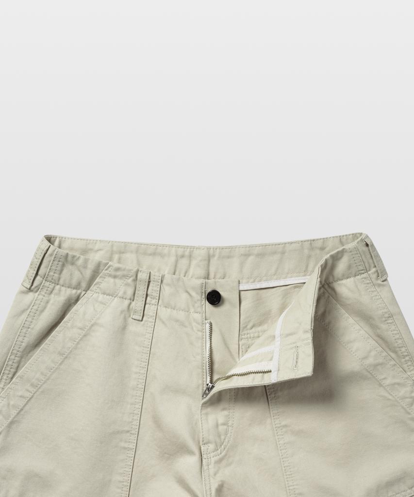 MANNERGRAM 1950 Classic Roadside Fatigue Pants Light Beige