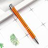 2Pcs Ballpoint Pen Black Ink Retractable Plastic Medium Point Advertising Pen for Students