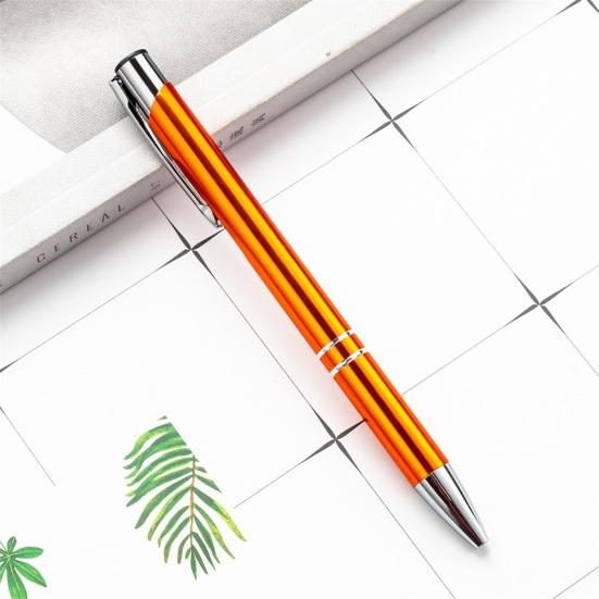 2Pcs Ballpoint Pen Black Ink Retractable Plastic Medium Point Advertising Pen for Students