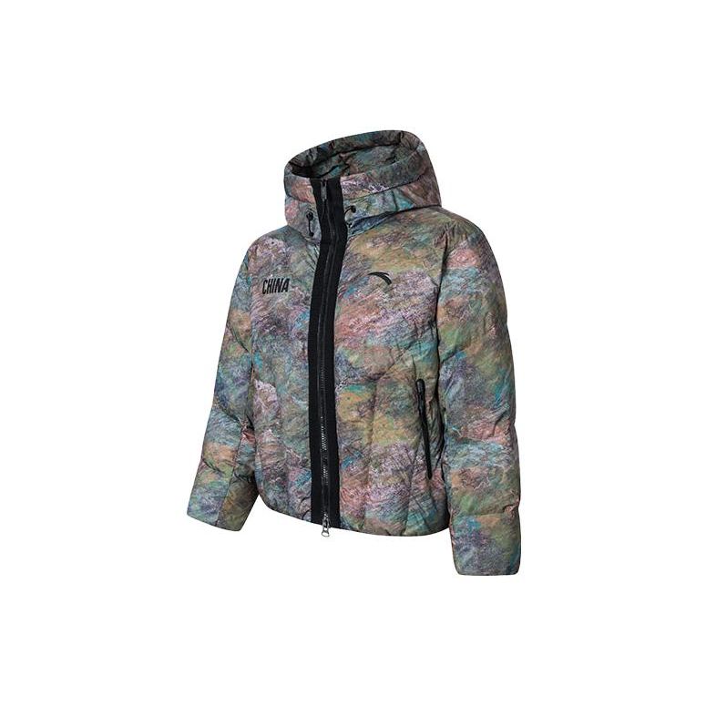 

Anta X Chenpeng Brand Logo Casual Hooded Sports Jacket Men Jacket Olive-Green 152418907-4 XL