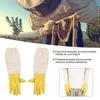 Pair Anti Bee Anti-Sting Bee Gloves Elastic Cuff Long Sleeves Protective Tool for Beekeeper(XXL )