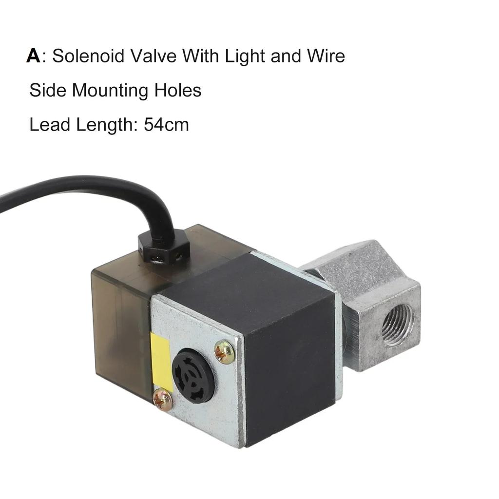 Air Pump Compressor Solenoid Valve Control Exhaust Check Valves Silent Oil-free Cast Aluminium Air Tools Parts
