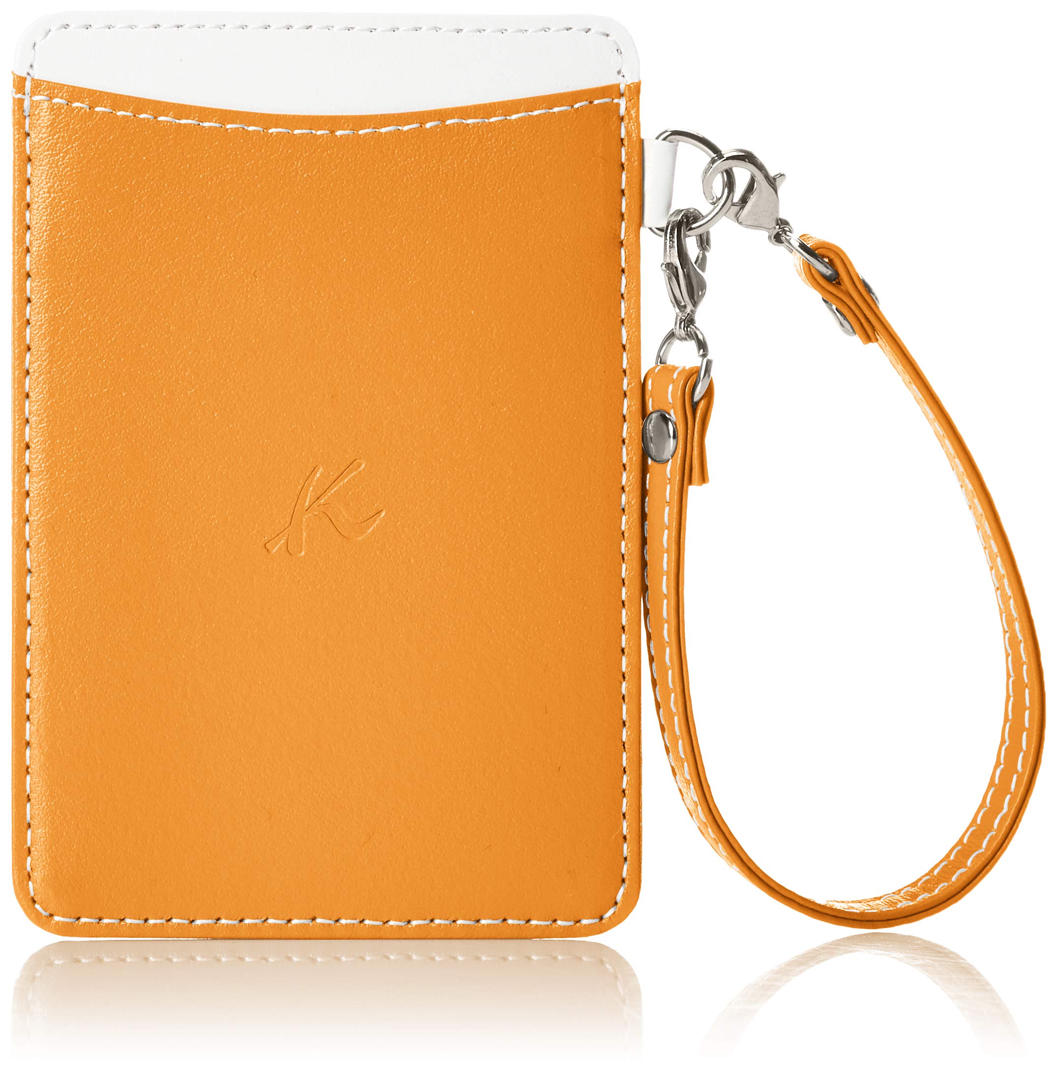 

Pass case with strap PH0674 42901 [Kitamura] Orange/White