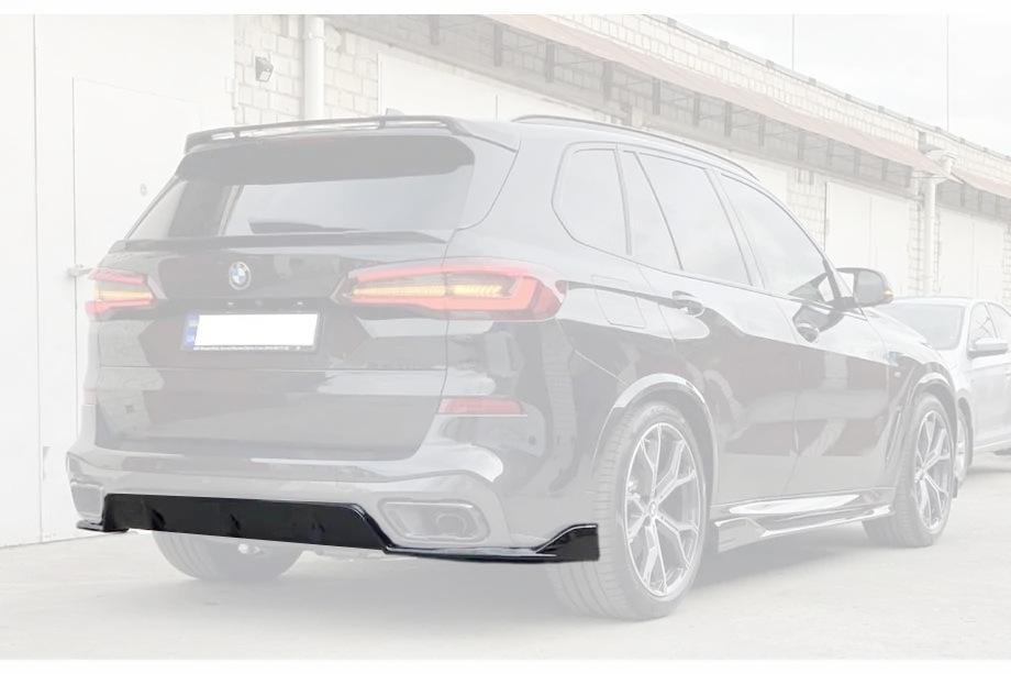 

Диффузор заднего бампера V2 (2018-2022, черный глянец) для BMW X5 G05 2019- гг